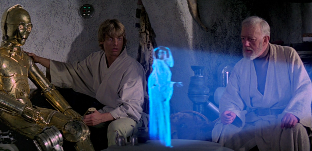 Hologramme Star Wars retour